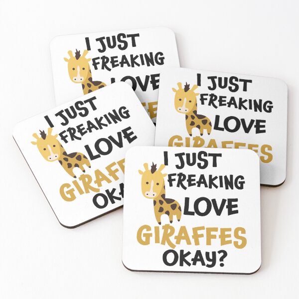 Item preview, I Just Freaking Love Giraffes Ok | Cute Giraffe designed and sold by Tasha McGlashan.