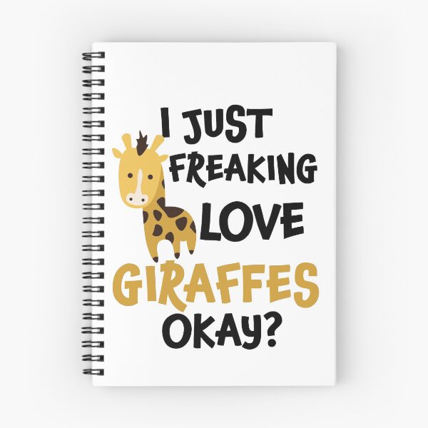Item preview, I Just Freaking Love Giraffes Ok | Cute Giraffe designed and sold by Tasha McGlashan.