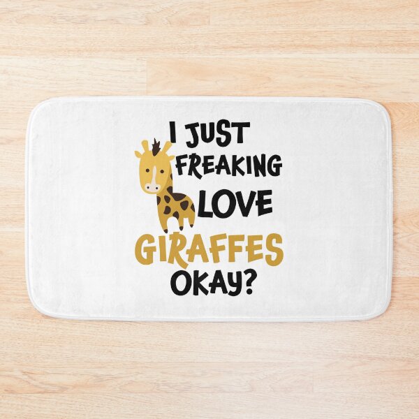Item preview, I Just Freaking Love Giraffes Ok | Cute Giraffe designed and sold by Tasha McGlashan.