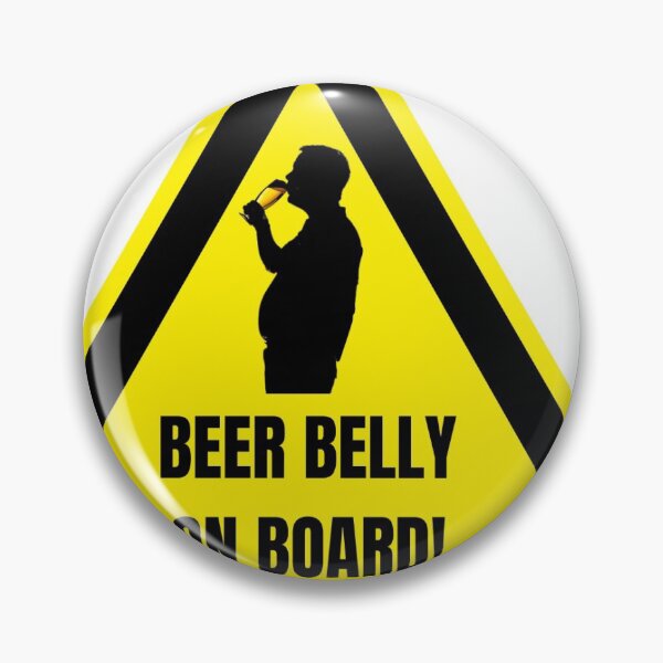 Item preview, beer belly on board sticker designed and sold by Kathywerch.