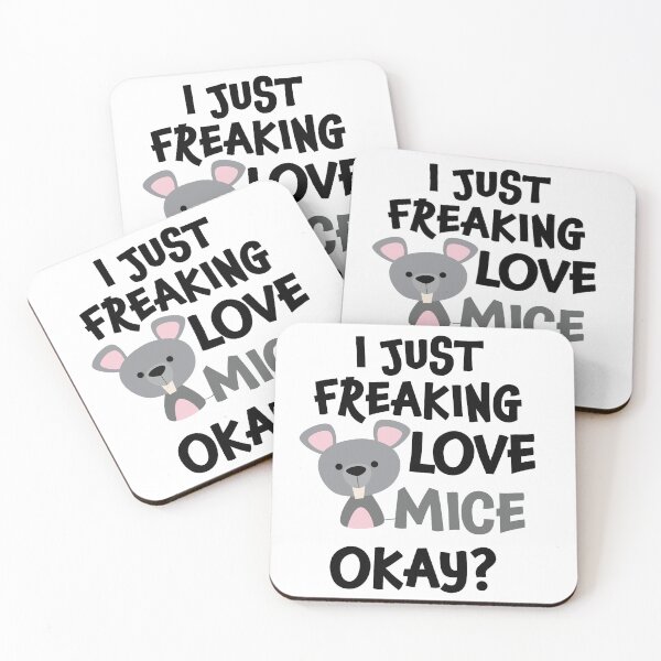 Item preview, I Just Freaking Love Mice Ok | Cute Mouse designed and sold by Tasha McGlashan.