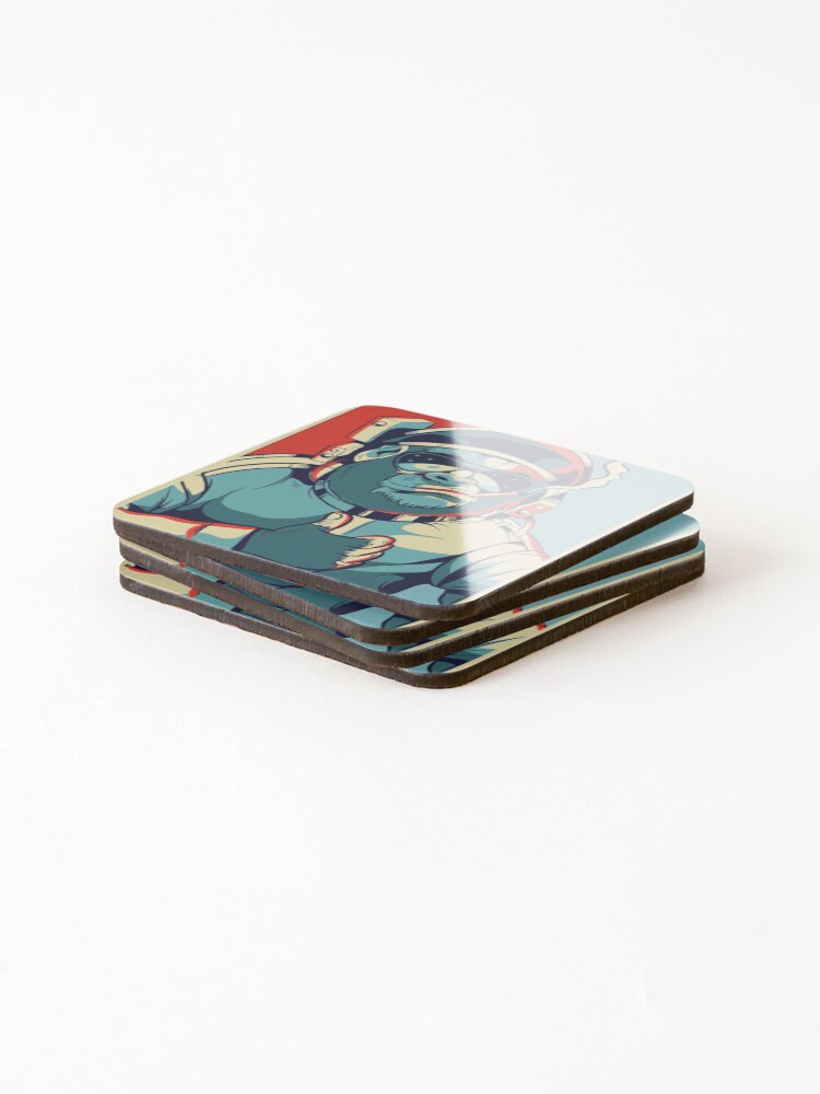 Thumbnail 4 of 5, Coasters (Set of 4), monkey astronaut designed and sold by ColorCollection.