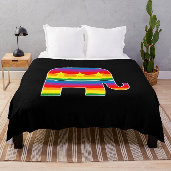 Item preview, LGBTQ Pride - Rainbow Elephant 3 Stars Gift designed and sold by TTFMerch.