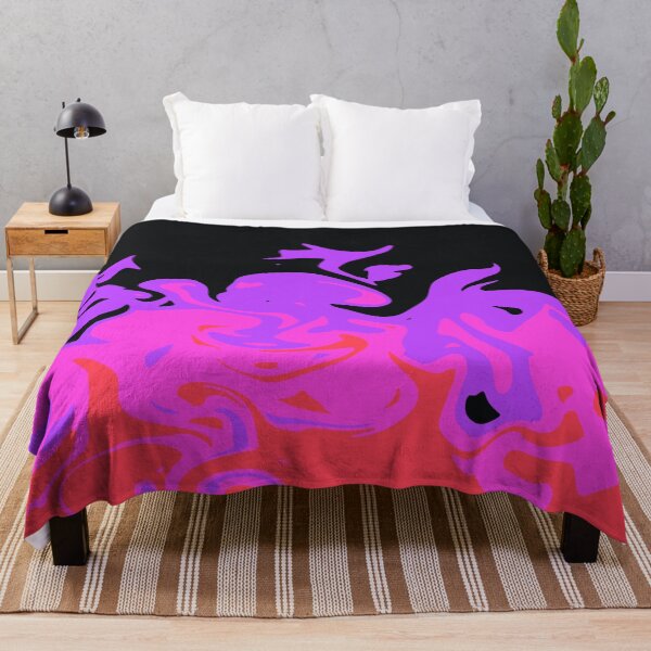 Item preview, Abstract Purple pink red flames in the darkness designed and sold by ANU007.