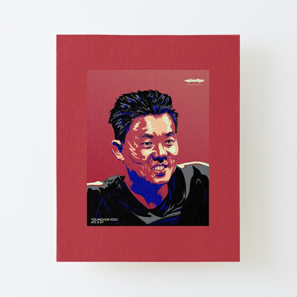 Younghoe Koo Falcons Kicker Art Board Print for Sale by Drawptop