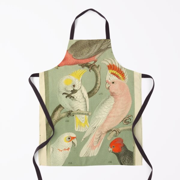 Item preview, Vintage Australian Pink Yellow and Red Birds, Parrots, Joyful Expression designed and sold by joyousEarth.