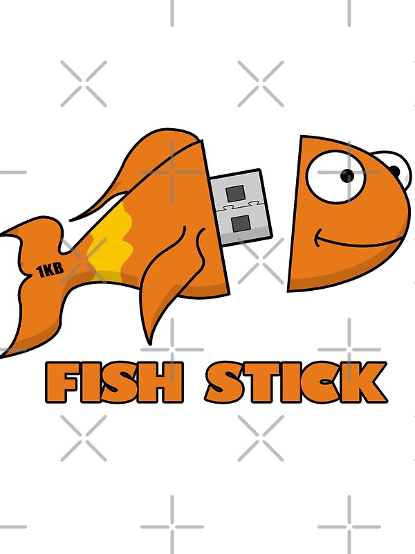 "Fish Stick" Stickers by Delinquent21 Redbubble