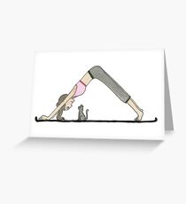Yoga Kitty Greeting Card
