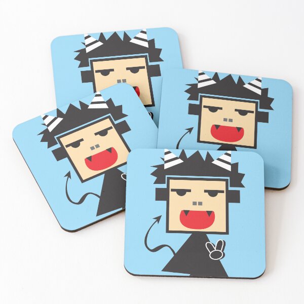 Item preview, Evil funny squared face designed and sold by okejmk.