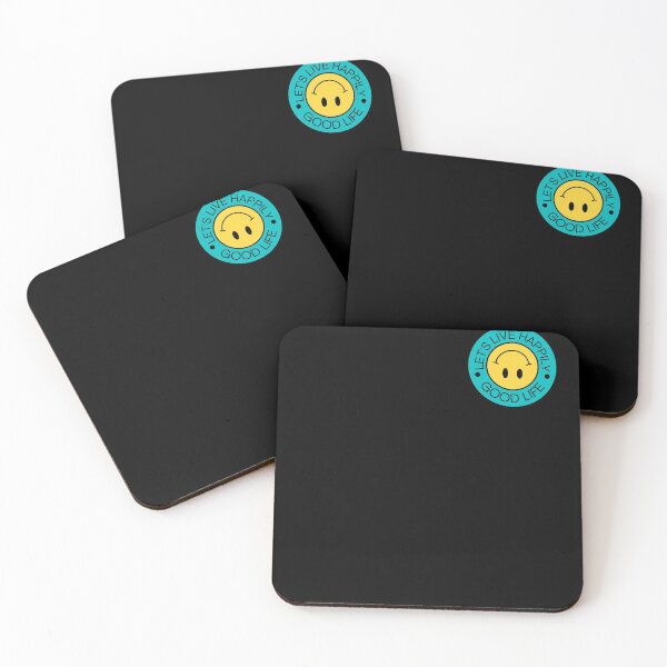 Item preview, Cyan and Yellow Emoticon Throwback Curved Text Smile designed and sold by fosterahope.
