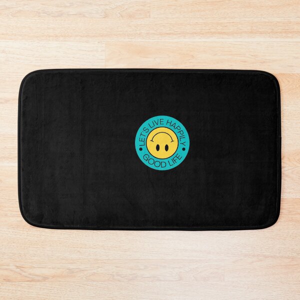 Item preview, Cyan and Yellow Emoticon Throwback Curved Text Smile designed and sold by fosterahope.