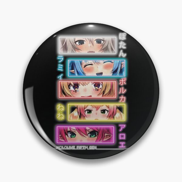 Item preview, Hololive 5th Gen Neon Botan, Lamy, Polka Nene, Aloe designed and sold by TonaPlancarte.