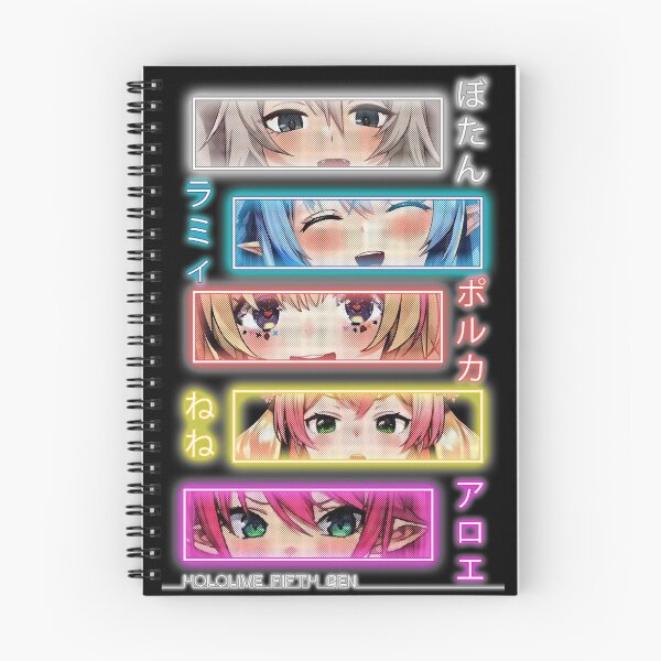 Item preview, Hololive 5th Gen Neon Botan, Lamy, Polka Nene, Aloe designed and sold by TonaPlancarte.