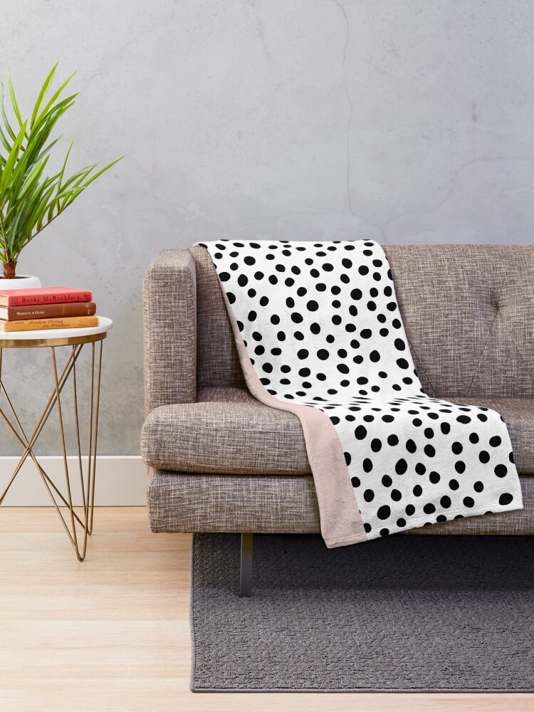 dalmatian print throw blanket