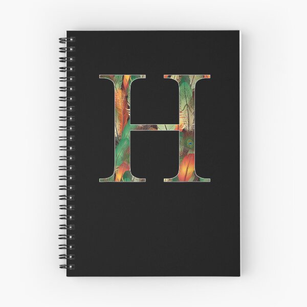 Item preview, Cool Letter H With Peacock Feathers  designed and sold by christinero2.