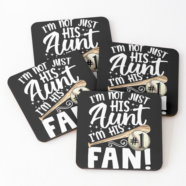 Item preview, I'm Not Just His Aunt I'm His #1 Fan Family Baseball Auntie Shirt designed and sold by jvtee.
