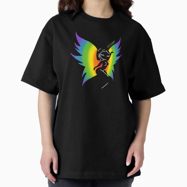 Item preview, Silhouette Fairy / Pixie, Rainbow wings designed and sold by RikkyTeesPride.