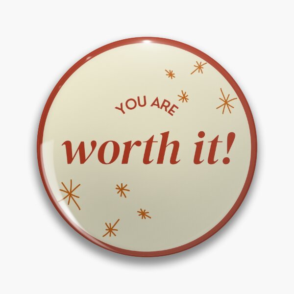 Item preview, you are worth it! daily motivation designed and sold by annabellely.