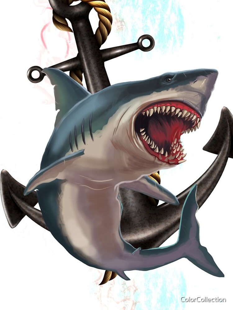 Thumbnail 5 of 5, iPhone Case, Hungry shark designed and sold by ColorCollection.