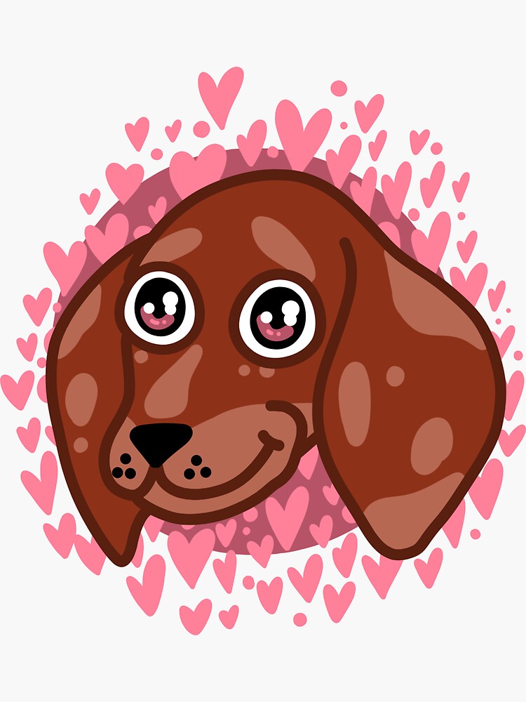 Lovey Dovey Sausage Dog by ArtByMosh