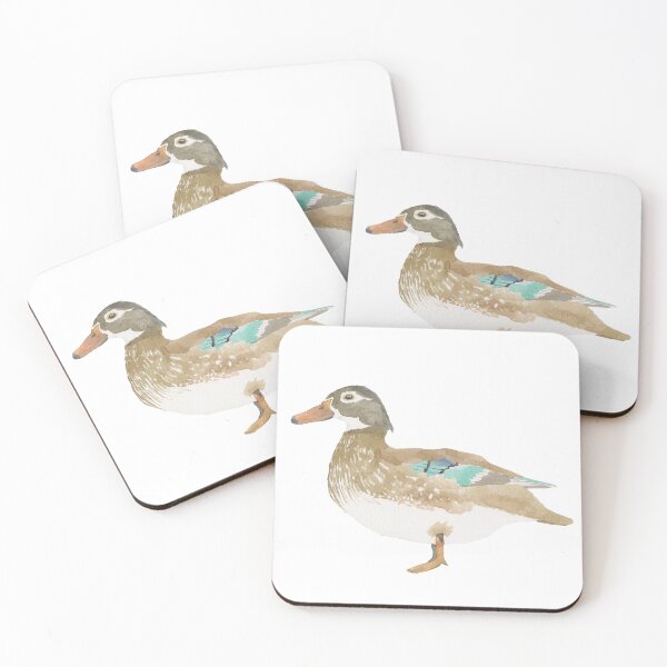 Artikelvorschau, Weibliche Aquarell-Entenvogelkunst der Holzente entworfen und verkauft von TheWaterBirds.