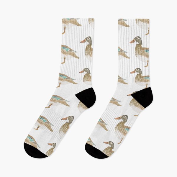 Item preview, Wood Duck female watercolor duck bird art designed and sold by TheWaterBirds.