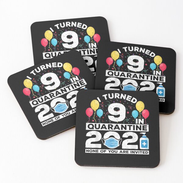 Item preview, I Turned 9 In Quarantine 2021 Funny 9th Birthday Party  designed and sold by christinero2.