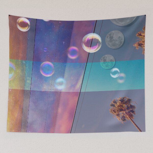 Item preview, Bubbles & Palms designed and sold by artbymadiart.