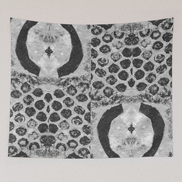Item preview, Handmade Paper Stamping Dotted Mandala Pattern Mirrored   designed and sold by Designs By YL.