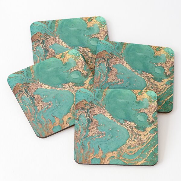 Item preview, Green and gold marble effect designed and sold by DotorEaon.