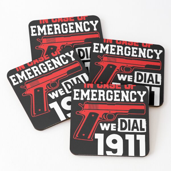 Item preview, In Case of Emergency We Dial 1911 Second Amendment Patriotic designed and sold by henrydy.