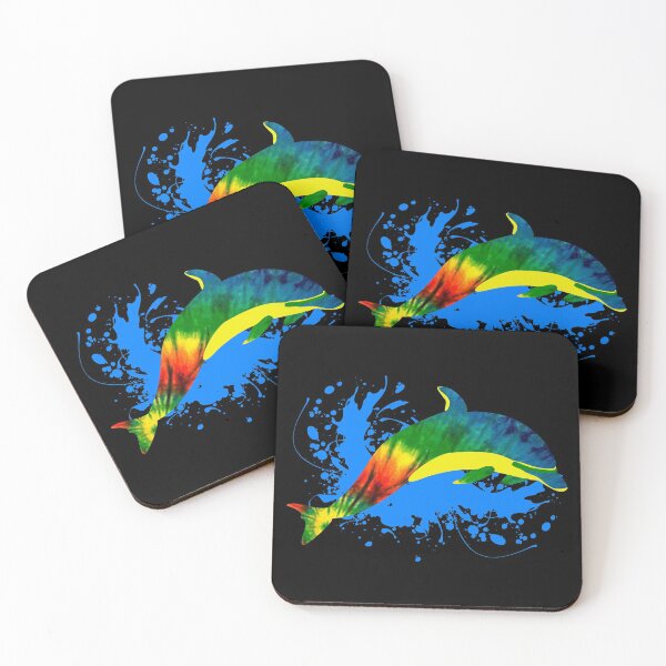 Item preview, Tie Dye Dolphin with Water Splash designed and sold by TKsTees.