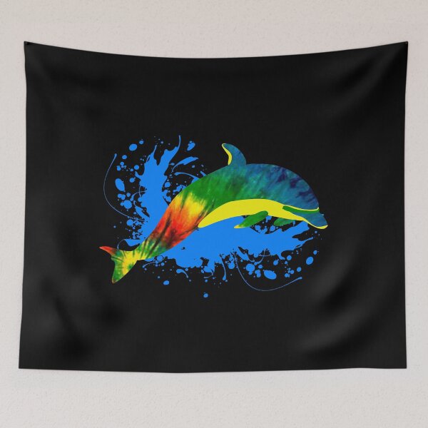 Item preview, Tie Dye Dolphin with Water Splash designed and sold by TKsTees.