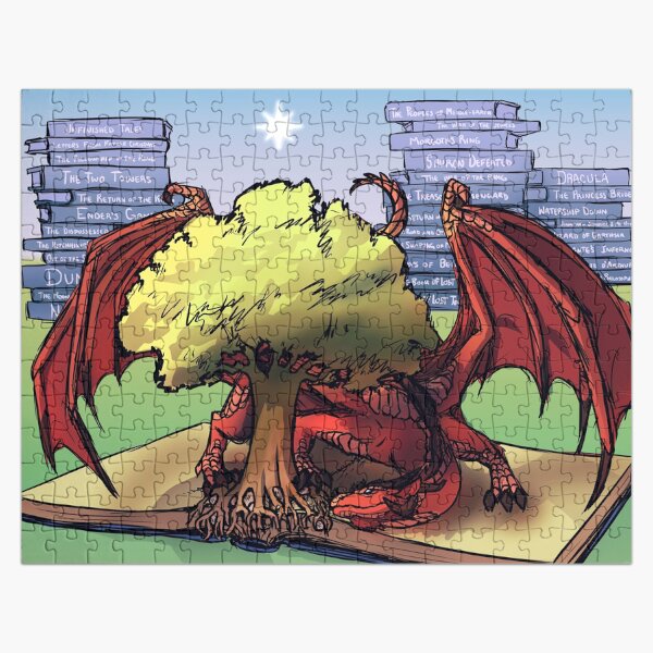 Mythgard Bookwyrm Jigsaw Puzzle