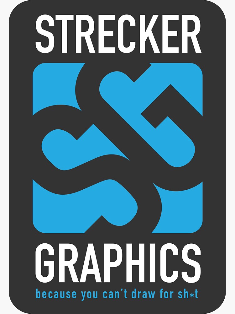 "Strecker Graphics Logo" Sticker for Sale by DarrenStrecker Redbubble