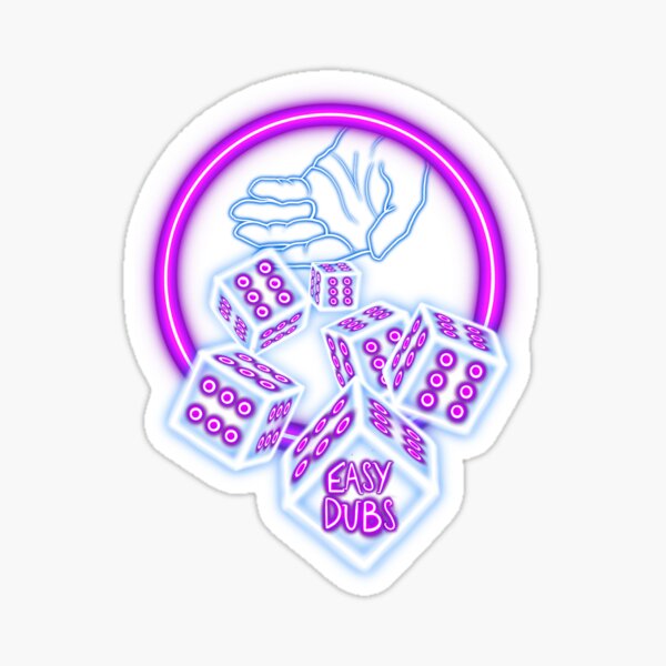 Item preview, Easy Dubs logo Purple and white designed and sold by EasyDubsClub.