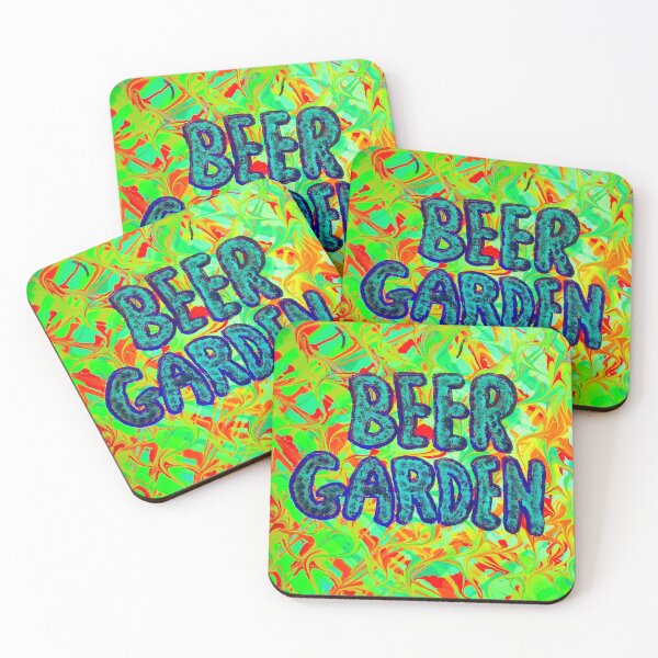 Item preview, BEER GARDEN, Red And Green Painting, Under UV Light  designed and sold by Andrew Morrell.