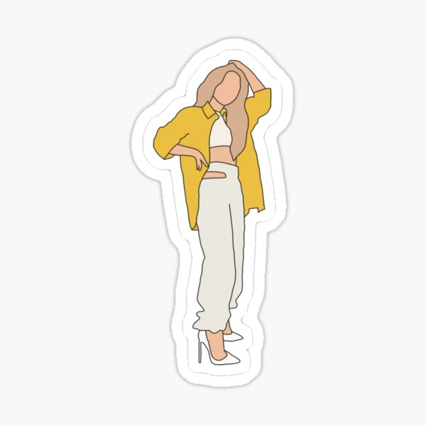 Sabrina Carpenter Style Sticker For Sale By Paulrupp Redbubble