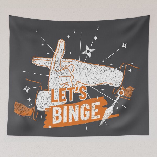 Item preview, Let's Binge Ninja Anime designed and sold by otakurastyle.