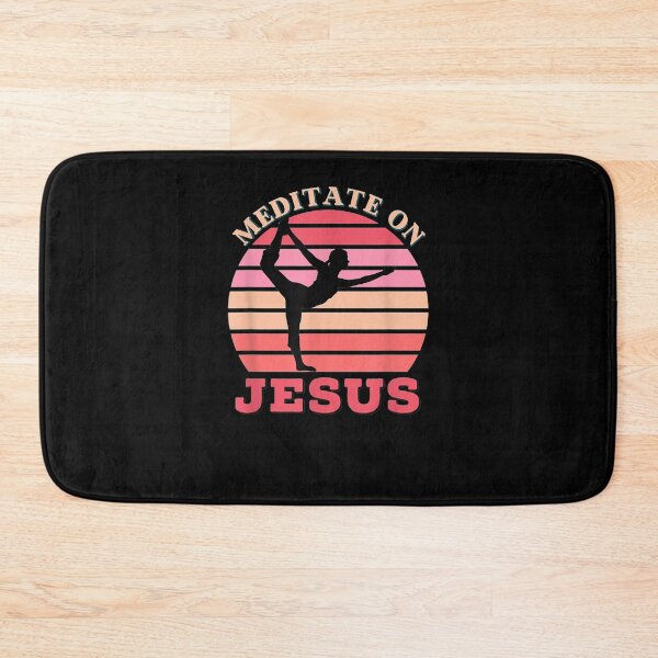 Item preview, Meditate On Jesus Bible Verse Yoga Workout Faith Ii Women's  designed and sold by christinero2.