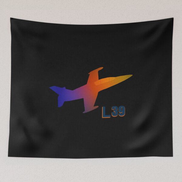 Item preview, Silueta colorida del entrenador de aviones de combate L-39 designed and sold by FileStyle.