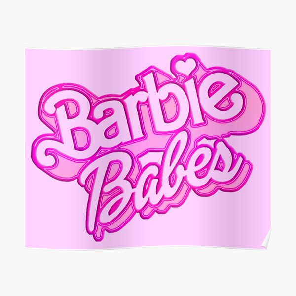 Totally Barbie Babes (Pale Pink) Poster