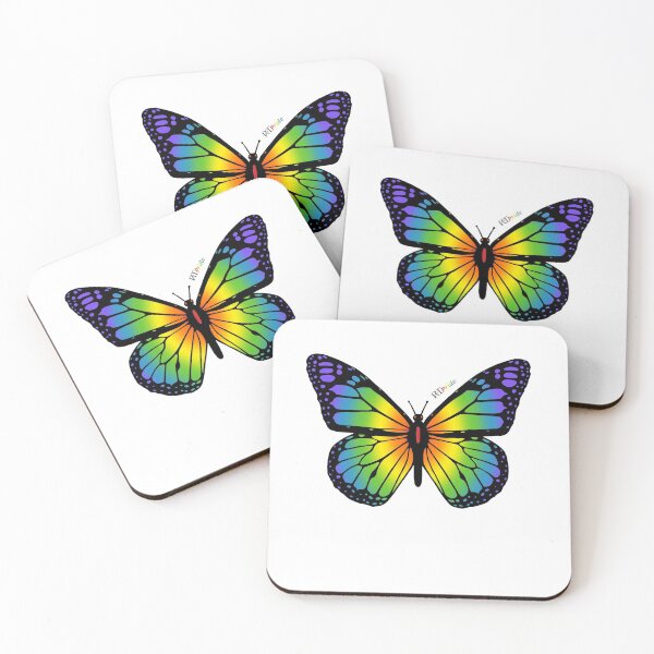 Item preview, Rainbow butterfly, realistic designed and sold by RikkyTeesPride.