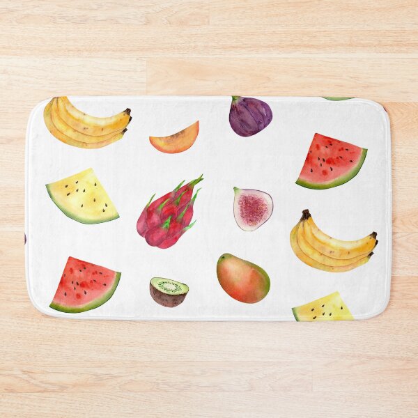 Item preview, Tropical fruit sticker pack — 9 Juicy watercolor fruits designed and sold by MagicStrawberry.