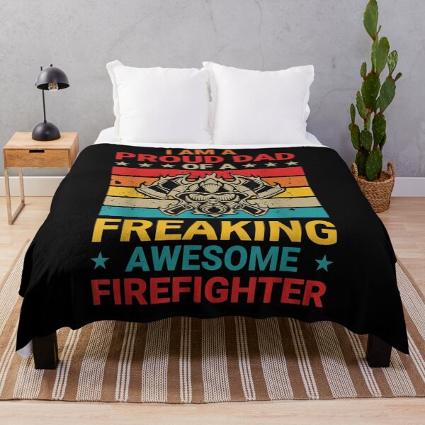 Item preview, Mens I'm A Proud Dad Of A Freaking Awesome Firefighter Father  designed and sold by mylahKristian.