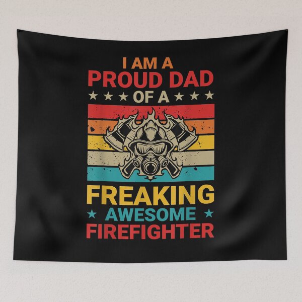 Item preview, Mens I'm A Proud Dad Of A Freaking Awesome Firefighter Father  designed and sold by mylahKristian.