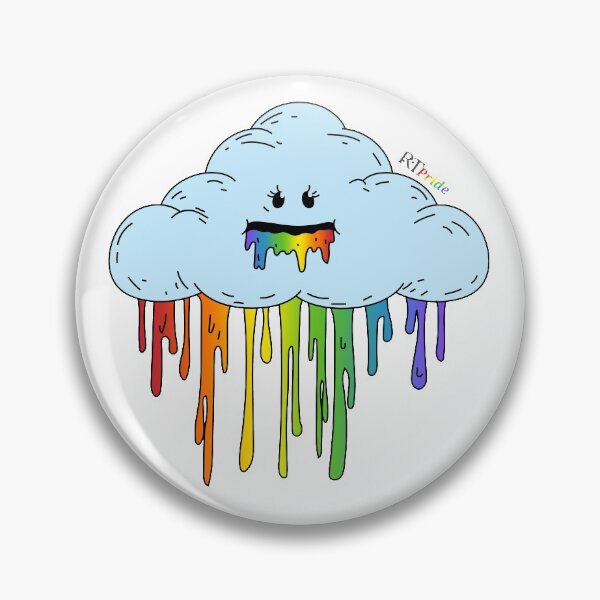 Item preview, Puking rainbow cloud designed and sold by RikkyTeesPride.