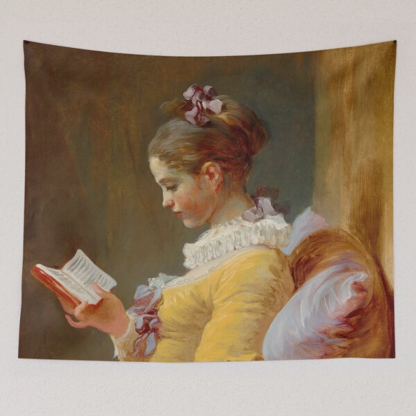 Item preview, Young Girl Reading designed and sold by Freyas-Eventyr.