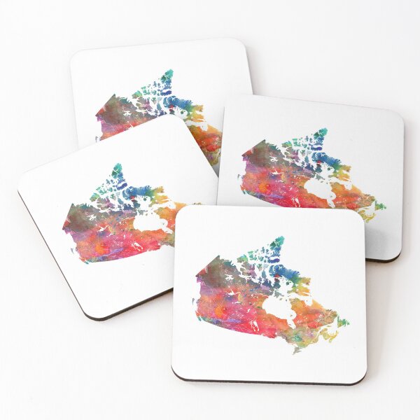Item preview, Canada Map Watercolor by Zouzounio Art designed and sold by zouzounioart.