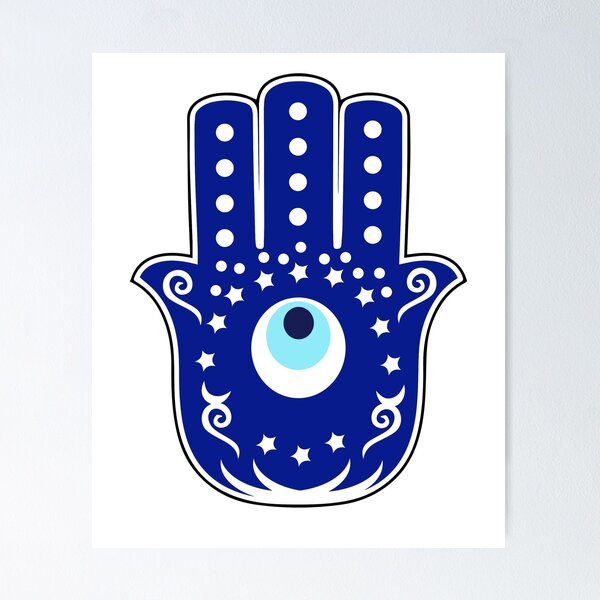 Item preview, Hamsa Hand Fatima Evil Eye designed and sold by Rustic Valley Studio.